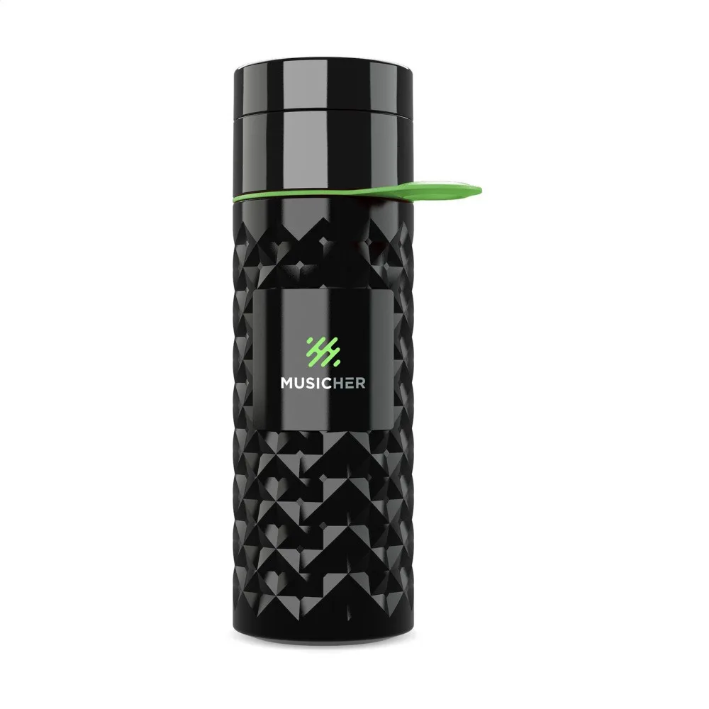 Join The Pipe Nairobi Ring Bottle Black 500ml waterfles zwartgroen ± pms 354c - Bidons & Shakers Join The Pipe Nairobi Ring Bottle Black 500ml waterfles, zwart/groen (± pms 354c)