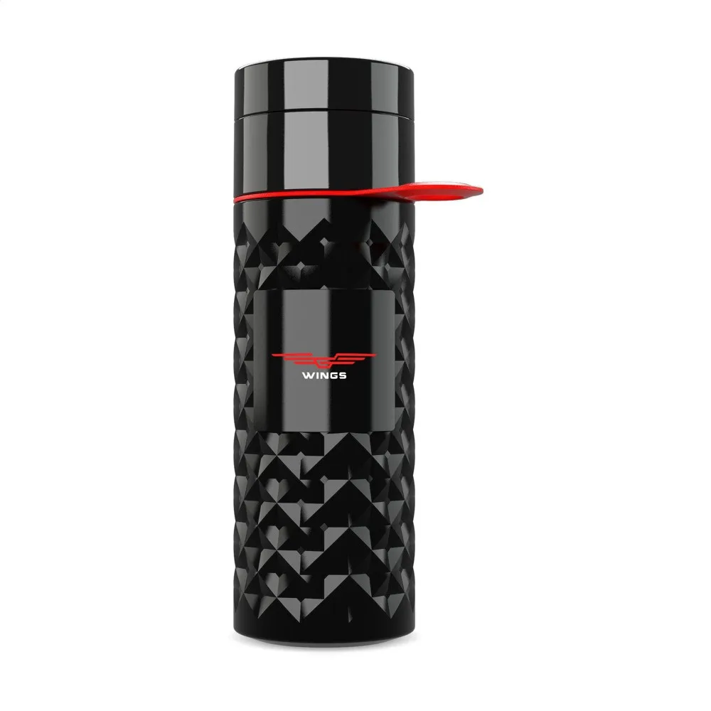 Join The Pipe Nairobi Ring Bottle Black 500ml waterfles zwartrood ± pms 485c - Bidons & Shakers Join The Pipe Nairobi Ring Bottle Black 500ml waterfles, zwart/rood (± pms 485c)