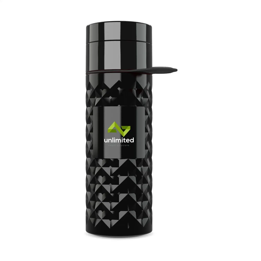 Join The Pipe Nairobi Ring Bottle Black 500ml waterfles zwartzwart ± pms zwart - Bidons & Shakers Join The Pipe Nairobi Ring Bottle Black 500ml waterfles, zwart/zwart (± pms zwart)