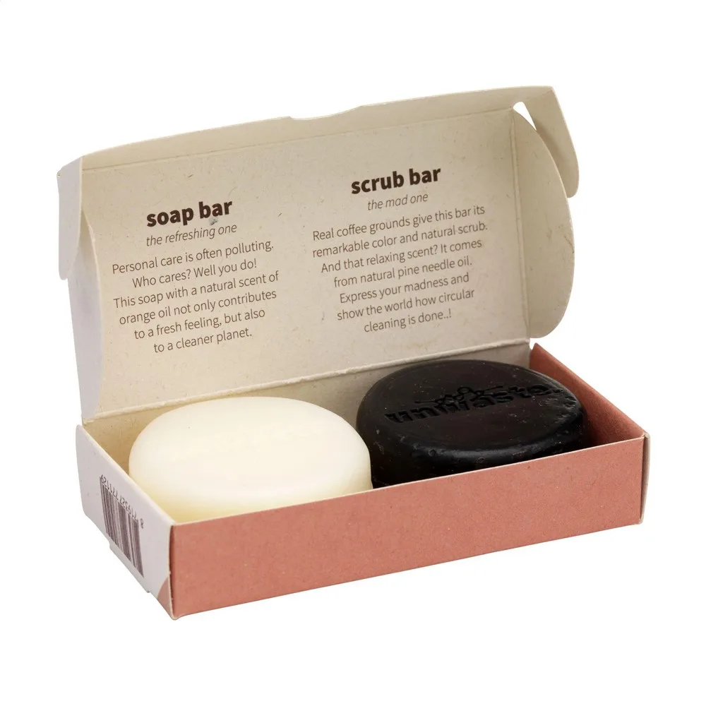 Veganes Pflegeset Unwaste Bedrucken Mikroplastikfrei Duo — Produktfoto 3