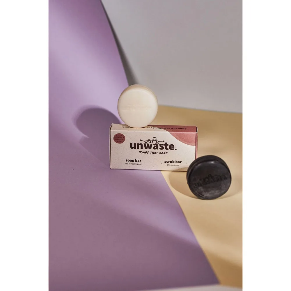 Veganes Pflegeset Unwaste Bedrucken Mikroplastikfrei Duo — Produktfoto 7
