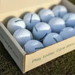 Recycling-Golfbälle Tomorrow bedrucken nachhaltig weiß Stück — Produktfoto 8