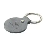 Recycled Denim Textile Keyring Round sleutelhanger - Hidalgo Recycled Denim Textile Keyring Round sleutelhanger
