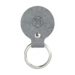 Recycled Denim Textile Keyring Round sleutelhanger — productfoto 5
