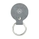 Recycled Denim Textile Keyring Round sleutelhanger — productfoto 6