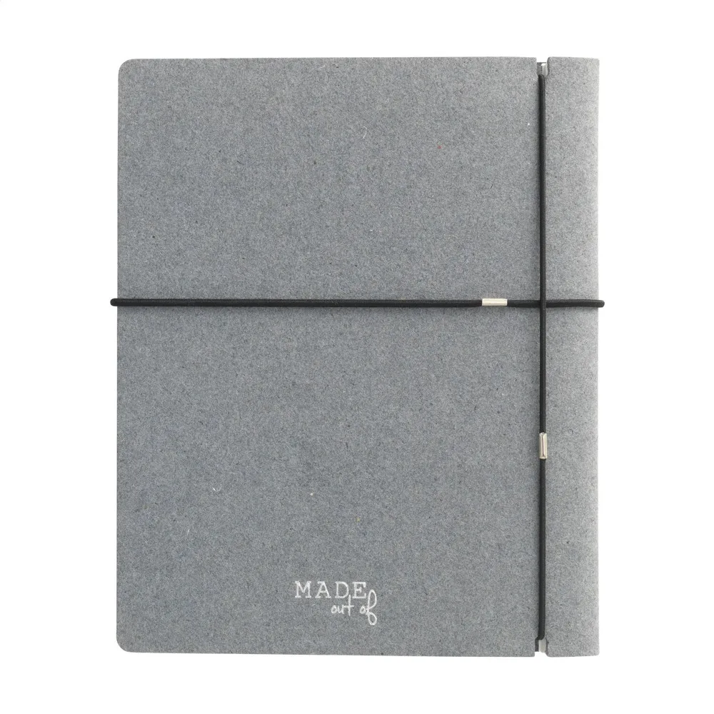 Printed Refillable Recycled Denim Notebook A5 — product photo 3