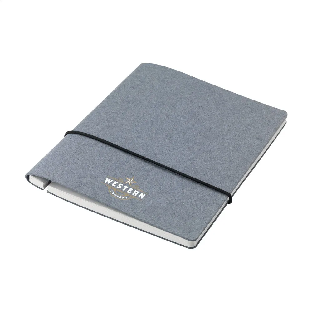 Printed Refillable Recycled Denim Notebook A5 — product photo 7
