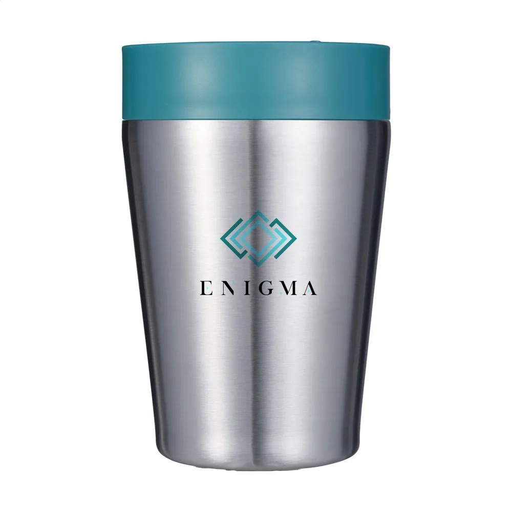 CircularCo Recycled Stainless Steel Coffee Cup 227 ml groen ± pms 7718u - Hidalgo Circular&Co Recycled Stainless Steel Coffee Cup 227 ml, groen (± pms 7718u)