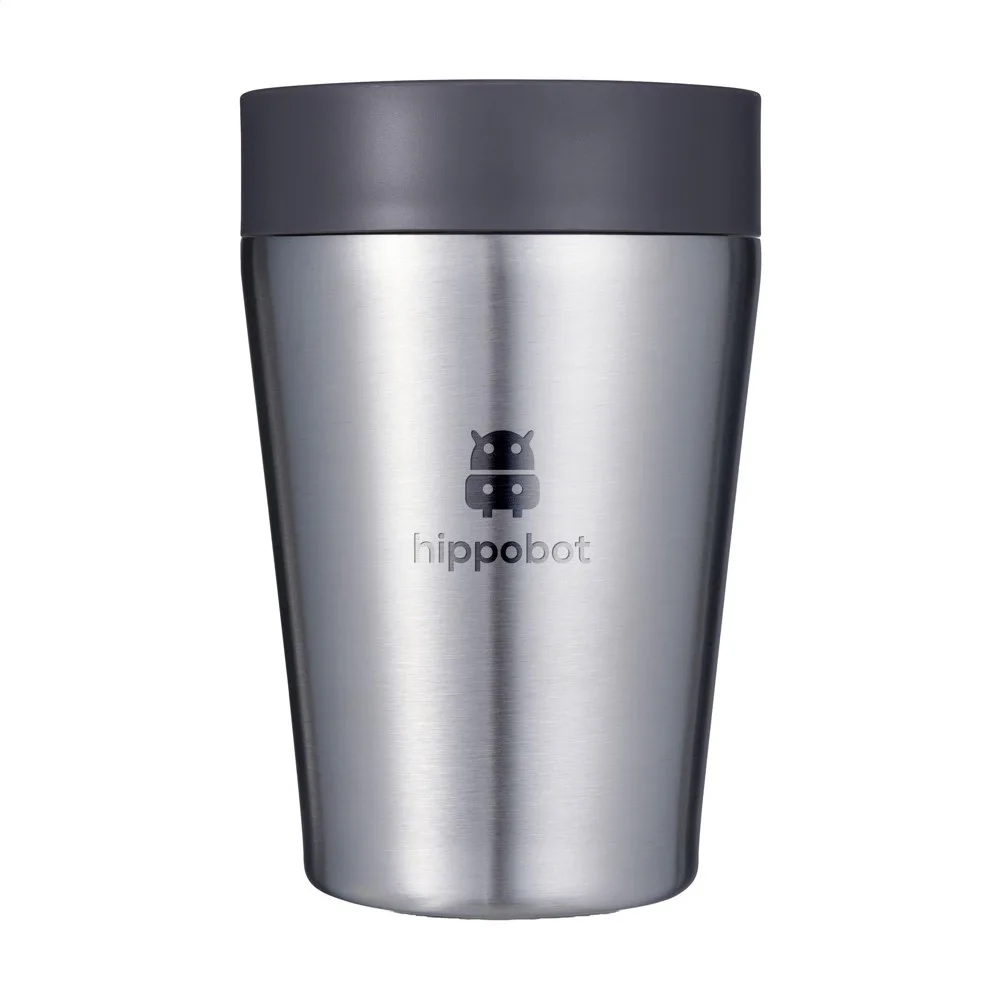 CircularCo Recycled Stainless Steel Coffee Cup 227 ml zwart - Hidalgo Circular&Co Recycled Stainless Steel Coffee Cup 227 ml, zwart