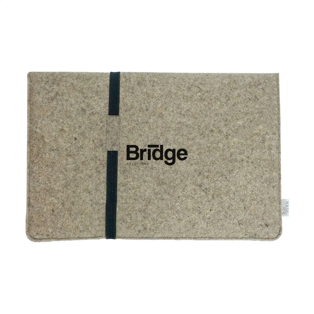 Laptop-Sleeve bedrucken Recyclingfilz Staufach 14 Zoll — Produktfoto 15