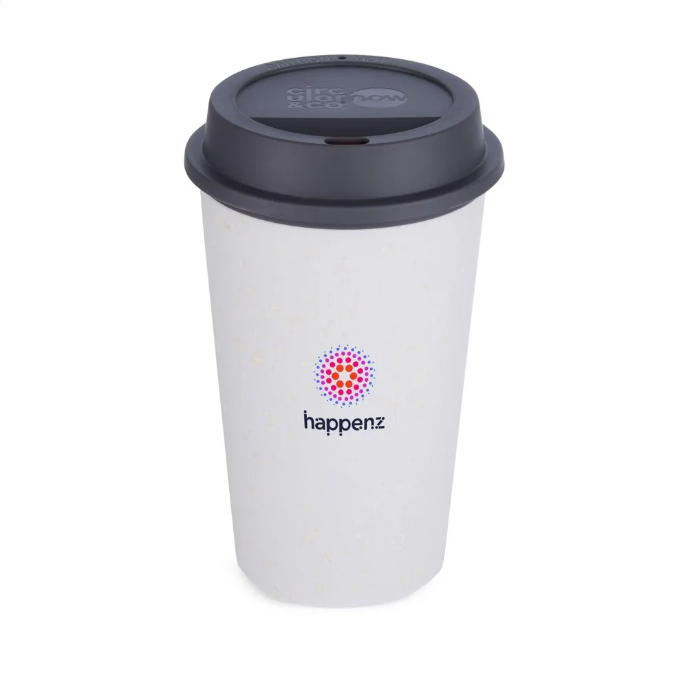 Circular&Co Recycled Now Cup Black Lid 340 ml koffiebeker