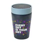 Kaffeebecher Circular&Co bedrucken auslaufsicher Jeans 227ml — Produktfoto 10
