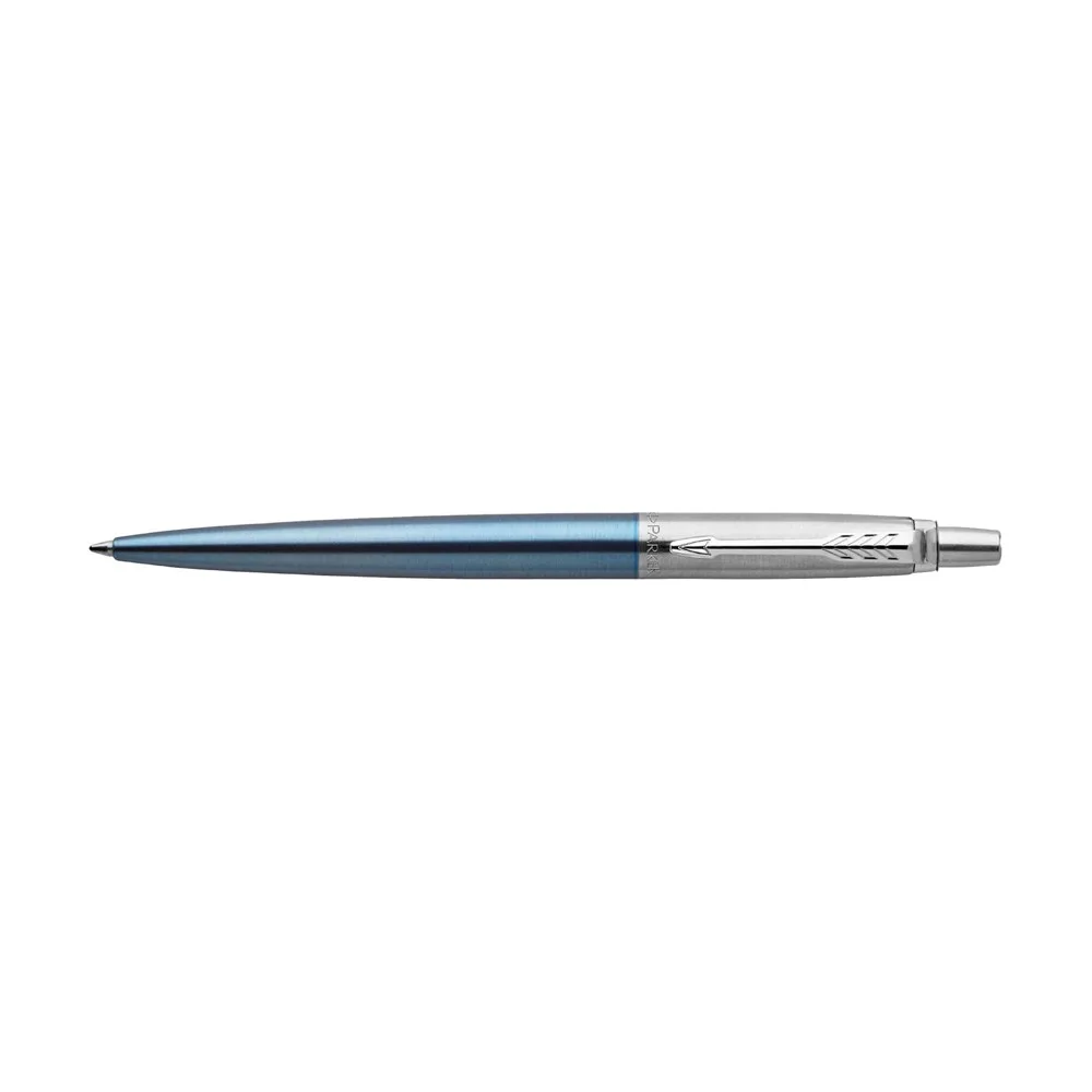 Parker Jotter Core balpen | Roestvrijstaal lichtblauw ± pms 2150 productfoto 2 - Hidalgo Parker Jotter Core balpen | Roestvrijstaal, lichtblauw (± pms 2150) — productfoto 2