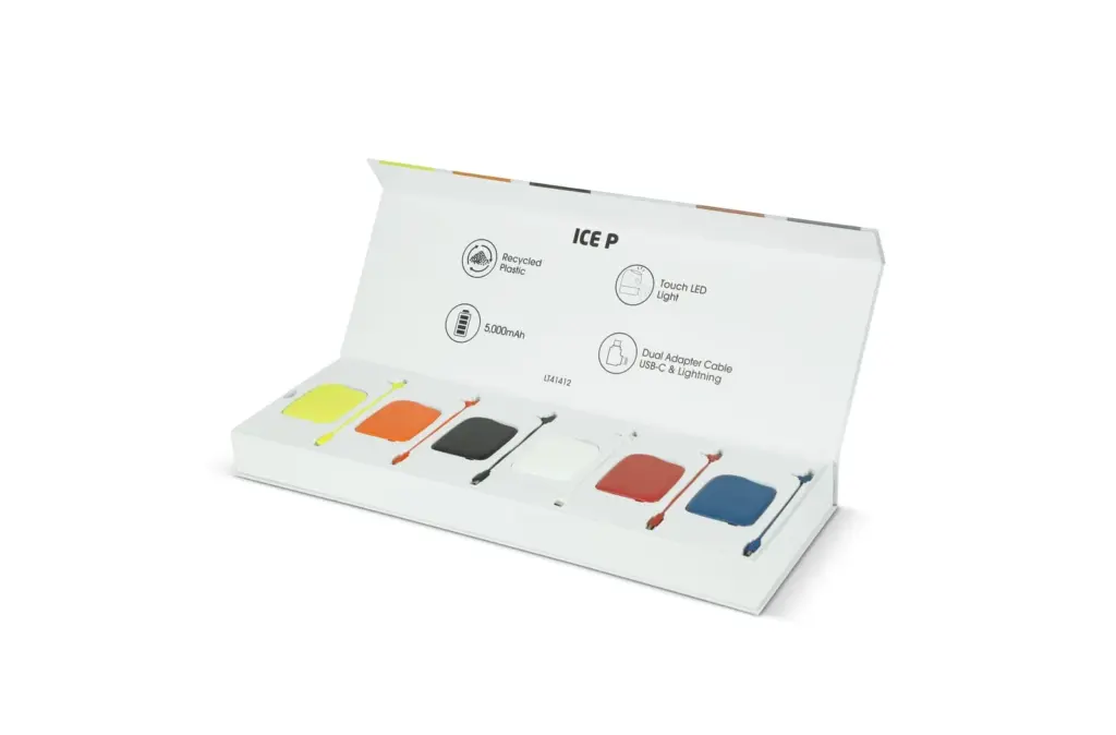 LT06650-N0995_1 - Hidalgo-werbeartikel Powerbank 5000mAh mit Logo bedrucken Präsentationsbox — Produktfoto 3