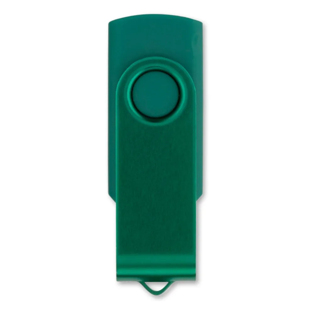 USB stick 20 Twister 8GB donker groen - Hidalgo-werbeartikel USB stick 2.0 Twister 8GB, donker groen
