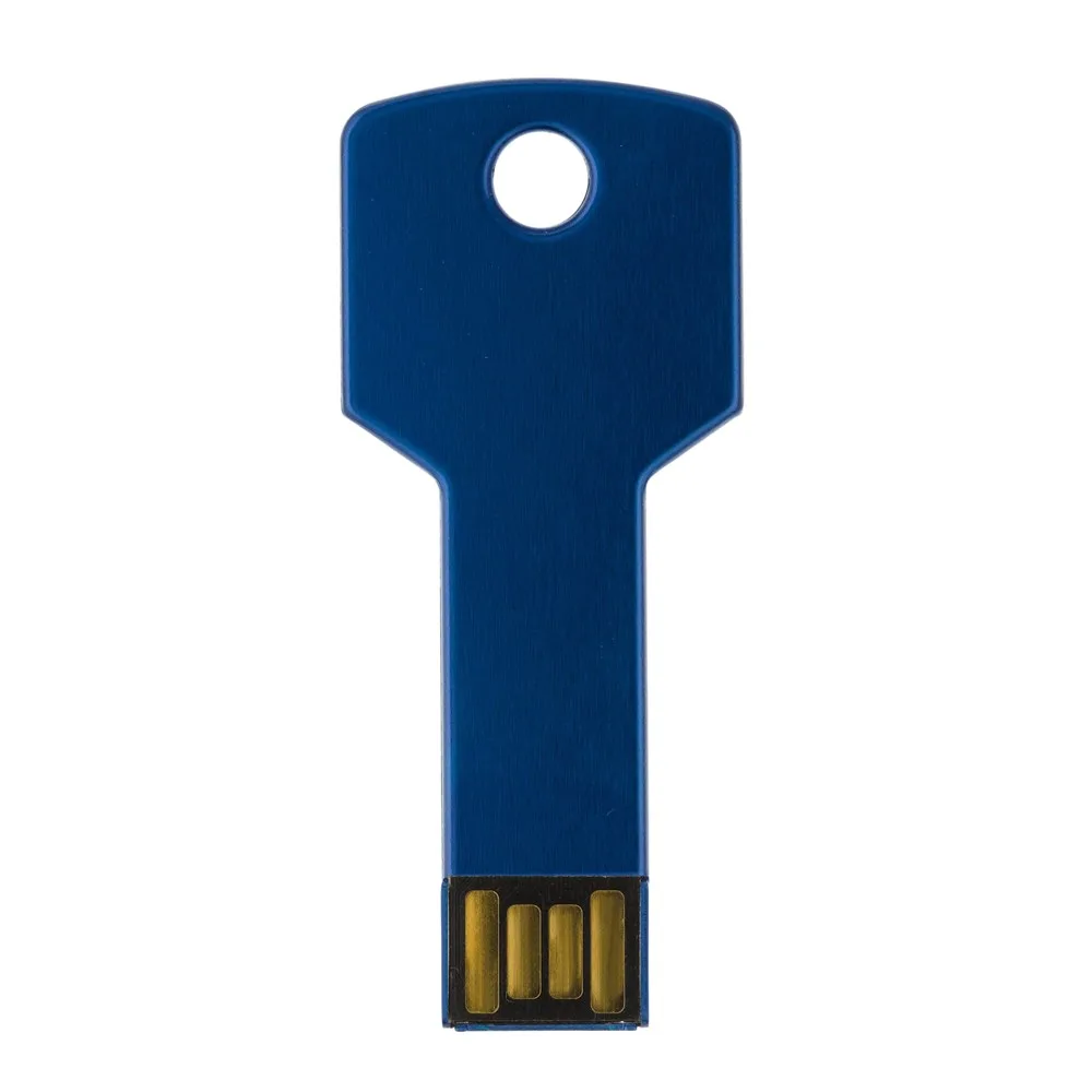 USB stick 20 key 8GB donkerblauw - Hidalgo USB stick 2.0 key 8GB, donkerblauw