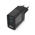 Sitecom CH-1001 30W GaN Power Delivery Wall Charger with LED display — productfoto 2