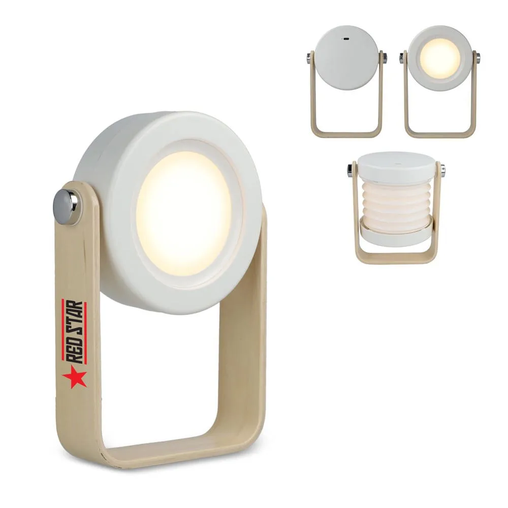 Coollux multifunctionele LED-lamp met bamboe handvat