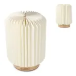 Coollux vouwbare papieren LED lamp Aurora op houten voet, 22cm