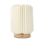 Coollux vouwbare papieren LED lamp Aurora op houten voet, 22cm — productfoto 3