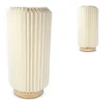 Coollux vouwbare papieren  LED lamp Aurora Tall op houten voet, 32cm