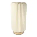 Coollux vouwbare papieren  LED lamp Aurora Tall op houten voet, 32cm — productfoto 2