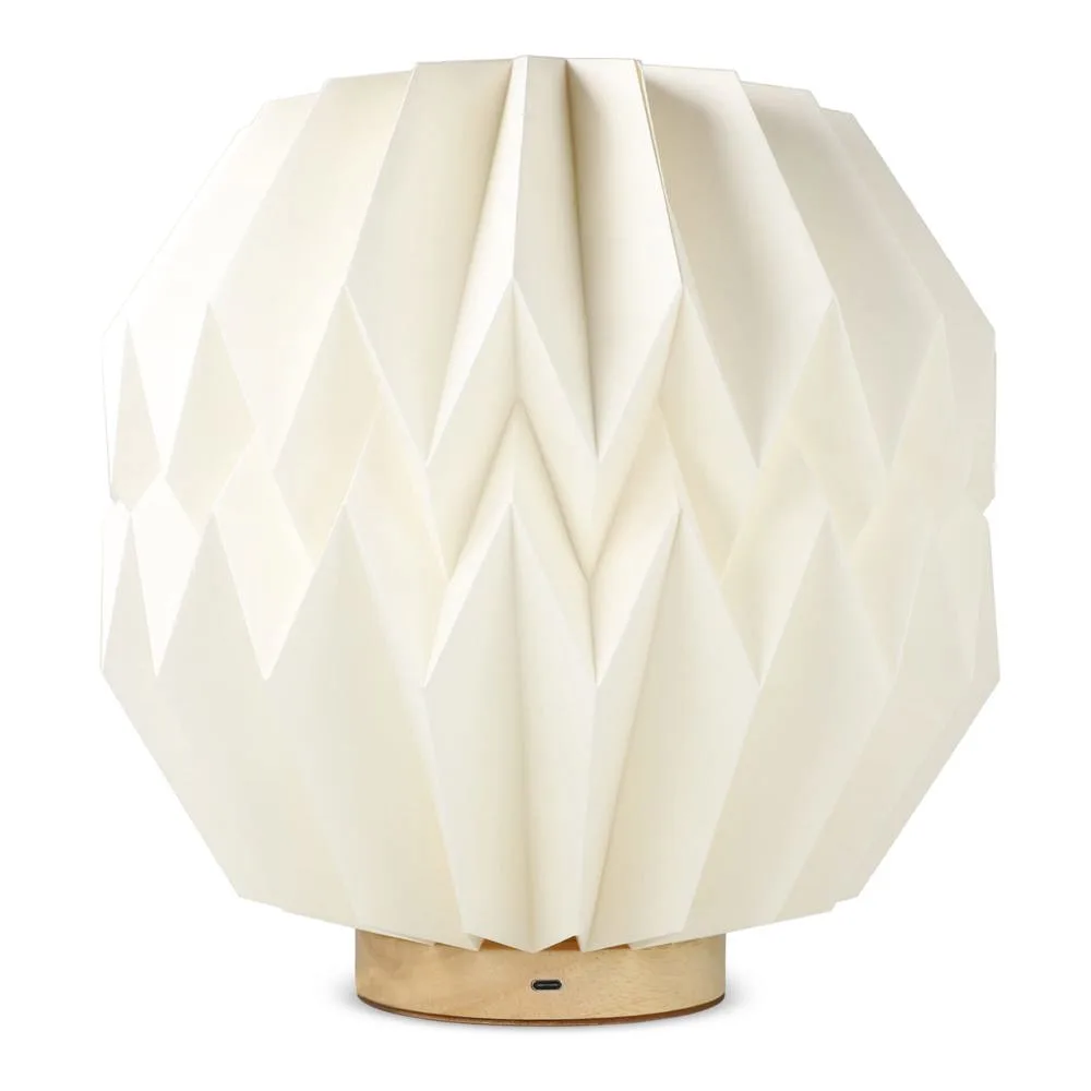 Coollux opvouwbare Origami-geïnspireerde papieren LED-lamp Luna 25cm productfoto 3 - Hidalgo Coollux opvouwbare Origami-geïnspireerde papieren LED-lamp Luna 25cm — productfoto 3