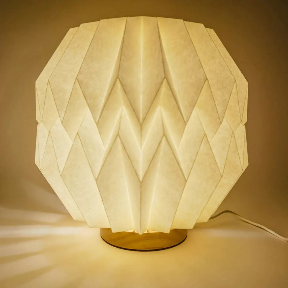 Coollux opvouwbare Origami-geïnspireerde papieren LED-lamp Luna 25cm productfoto 5 - Hidalgo Coollux opvouwbare Origami-geïnspireerde papieren LED-lamp Luna 25cm — productfoto 5