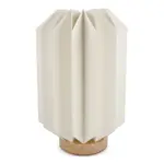 Coollux vouwbare papieren LED lamp Eos op houten voet, 25 cm  (brievenbus doos) — productfoto 2