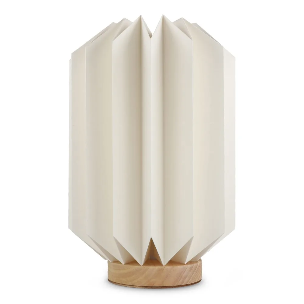 Coollux vouwbare papieren LED lamp Eos op houten voet 25 cm brievenbus doos productfoto 3 - Hidalgo Coollux vouwbare papieren LED lamp Eos op houten voet, 25 cm (brievenbus doos) — productfoto 3