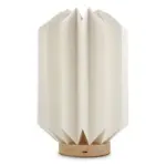 Coollux vouwbare papieren LED lamp Eos op houten voet, 25 cm  (brievenbus doos) — productfoto 4