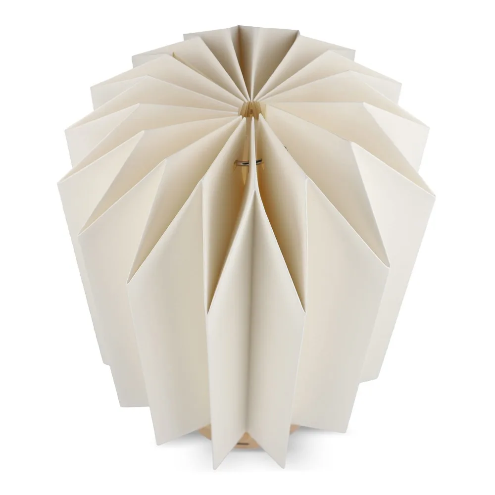 Coollux vouwbare papieren LED lamp Eos op houten voet 25 cm brievenbus doos productfoto 5 - Hidalgo Coollux vouwbare papieren LED lamp Eos op houten voet, 25 cm (brievenbus doos) — productfoto 5
