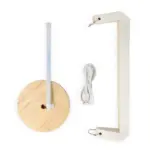 Coollux vouwbare papieren LED lamp Eos op houten voet 25 cm brievenbus doos productfoto 6 - Hidalgo Coollux vouwbare papieren LED lamp Eos op houten voet, 25 cm (brievenbus doos) — productfoto 6
