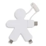 2064 | Xoopar Buddy Eco Charging Cable wit - Hidalgo-werbeartikel 2064 | Xoopar Buddy Eco Charging Cable, wit