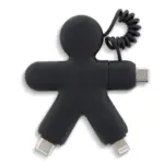 2064 | Xoopar Buddy Eco Charging Cable, zwart