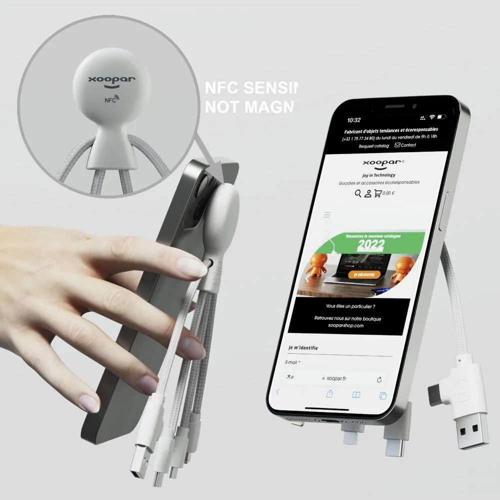 2099 | Xoopar Mr Bio Smart Oplaadkabel met NFC productfoto 13 - Hidalgo 2099 | Xoopar Mr. Bio Smart Oplaadkabel met NFC — productfoto 13