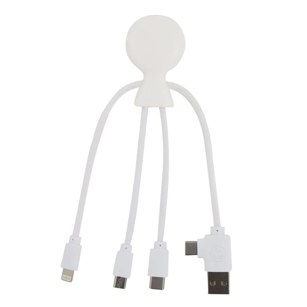 2099 | Xoopar Mr Bio Smart Oplaadkabel met NFC wit - Hidalgo 2099 | Xoopar Mr. Bio Smart Oplaadkabel met NFC, wit