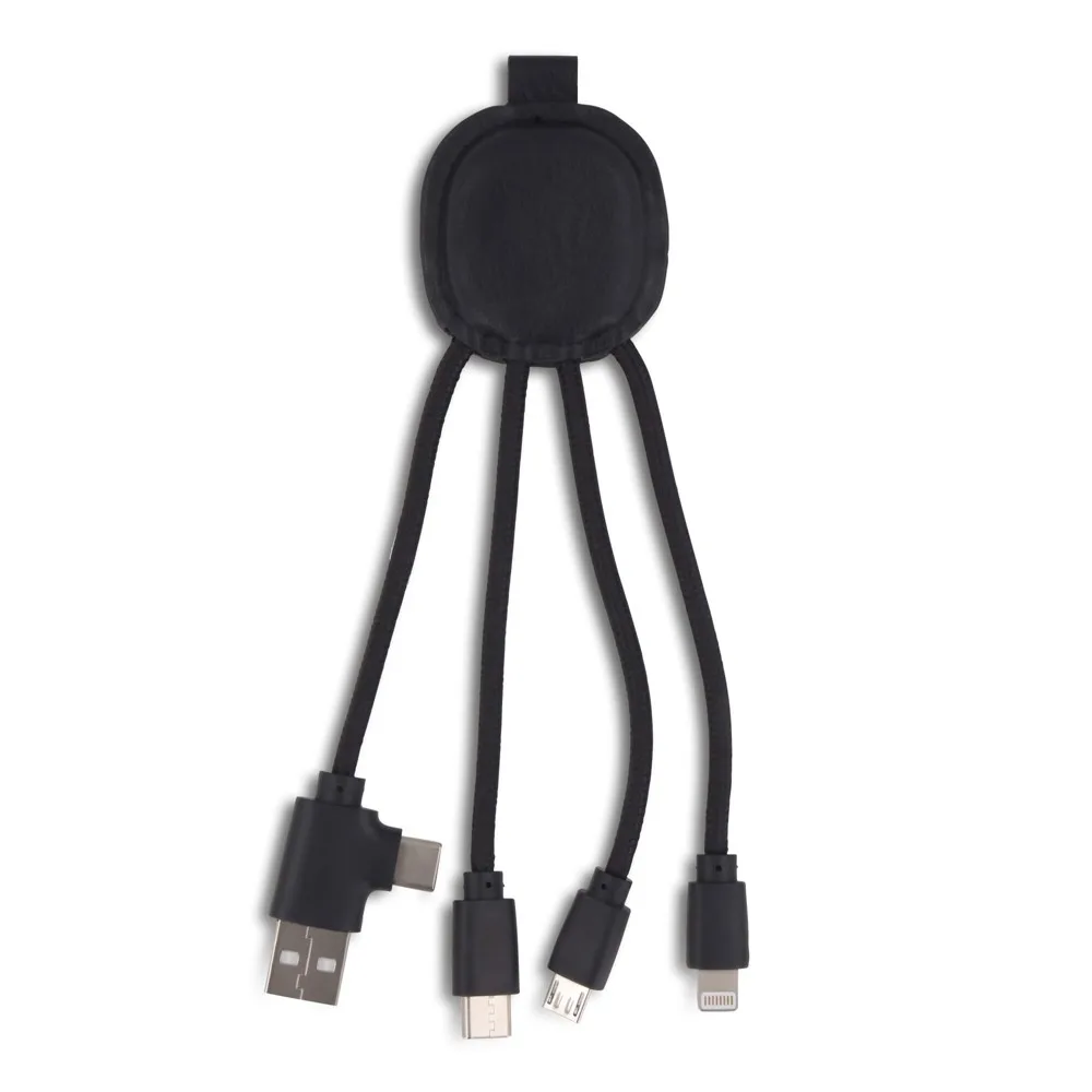 NFC Charging Cable Custom Multi Recycled Leather One Size — product photo 15
