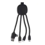 4000 | Xoopar Iné Smart Charging cable with NFC, zwart