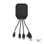 4001 | Xoopar Iné Gamma NFC Powerbank met Oplaadkabels 3000mAh, zwart