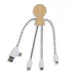Xoopar Mr. Bio Bamboo Charging Cable — productfoto 3