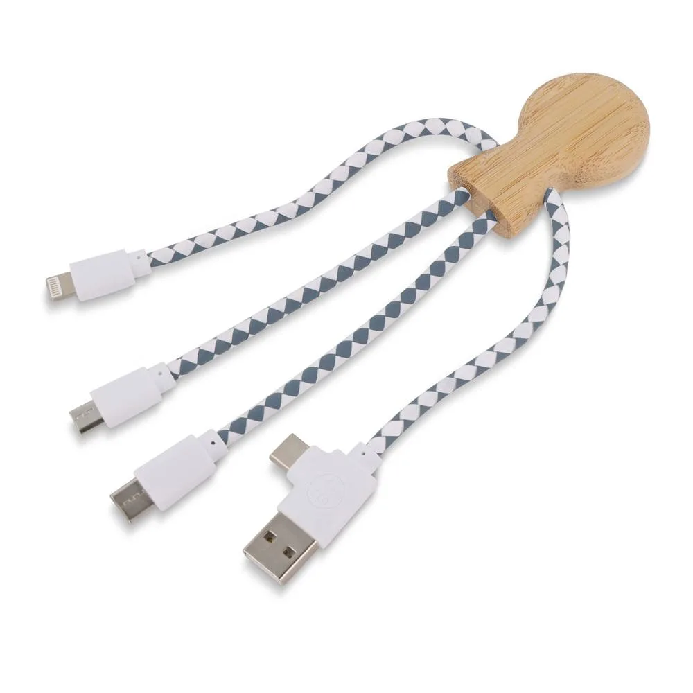 Xoopar Mr Bio Bamboo Charging Cable productfoto 5 - Hidalgo-werbeartikel Xoopar Mr. Bio Bamboo Charging Cable — productfoto 5