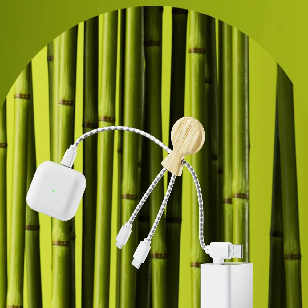 Xoopar Mr Bio Bamboo Charging Cable productfoto 8 - Hidalgo-werbeartikel Xoopar Mr. Bio Bamboo Charging Cable — productfoto 8