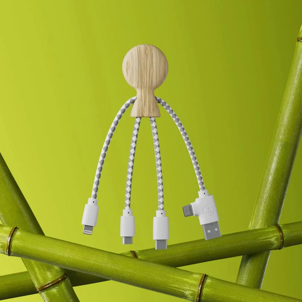Xoopar Mr Bio Bamboo Charging Cable productfoto 9 - Hidalgo-werbeartikel Xoopar Mr. Bio Bamboo Charging Cable — productfoto 9
