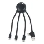 4009| Xoopar Eco Octopus Oplaadkabel Ocean Bound Plastic, zwart