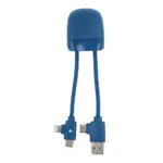 Xoopar ICE-B Multi Oplaadkabel blauw - Hidalgo-werbeartikel Xoopar ICE-B Multi Oplaadkabel, blauw