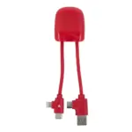 Xoopar ICE-B Multi Oplaadkabel rood - Hidalgo-werbeartikel Xoopar ICE-B Multi Oplaadkabel, rood