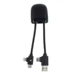 Xoopar ICE-B Multi Oplaadkabel zwart - Hidalgo-werbeartikel Xoopar ICE-B Multi Oplaadkabel, zwart