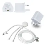 2090 - Xoopar Mr. Bio Long 60W Oplaadkabel + UK Plug Adapter — productfoto 5