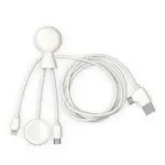 Xoopar Mr Bio Long Multi Kabel voor AppleSamsung Watch 1 Meter wit - Hidalgo Xoopar Mr. Bio Long Multi Kabel voor Apple/Samsung Watch 1 Meter, wit